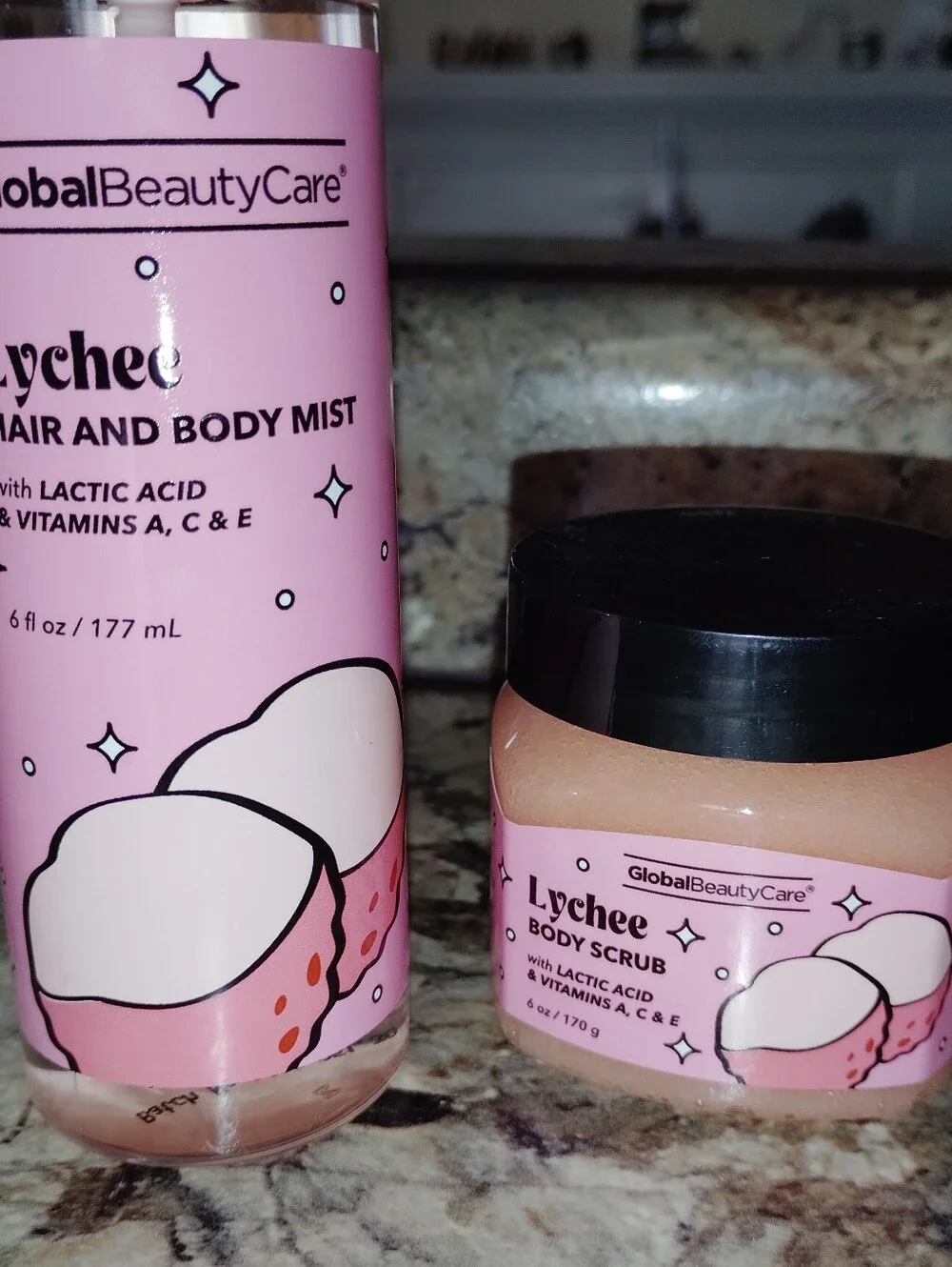 GlobalBeautyCare Lychee Hair & Body Mist — Pink New